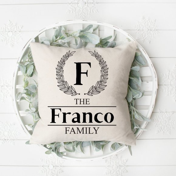 Personalized Family Pillow Cover, 16x16 - Picture 1 of 3